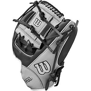WILSON A700 11.5 Baseball Glove (WBW101427115) Dual Post Black/Grey 11.5 Right Hand