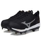 Mizuno Mizuno Dominant 4 Low Men s Metal Baseball Cleat  Size 9  Black-White (9000)